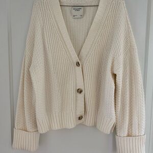 Abercrombie & Fitch Women's Cream Cardigan